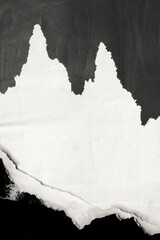 Old ripped torn blank black and white fly posters textures backgrounds grunge creased crumpled...