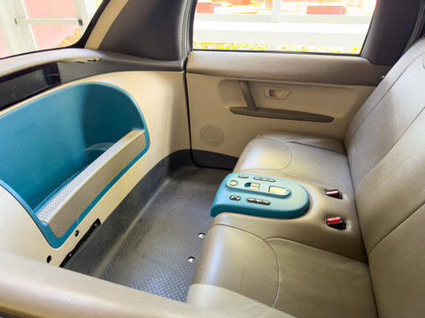 Waymo Autonomous Vehicle Interior Passenger Seating