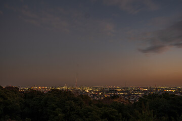 Fototapeta premium 日本の三重県四日市市のとても美しい工場夜景