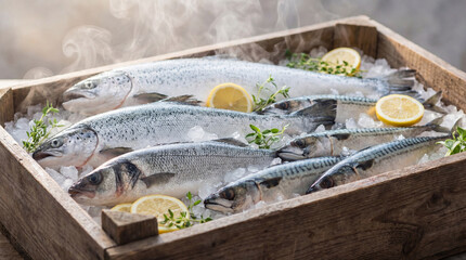 fresh fish on the market