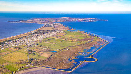 loire atlantique coast and loire estuary from aerial view © Olivier