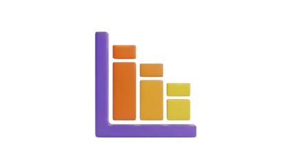 3D Bar Chart Icon