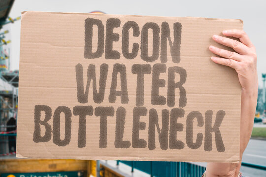 "Decon Water Bottleneck" Why cleanup competes with scarce water and labor. DECON. WATER. CLEANUP. SCARCITY. LOGISTICS.