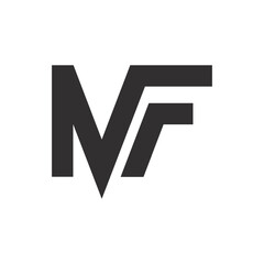 Fototapeta premium mf initial logo vector icon illustration