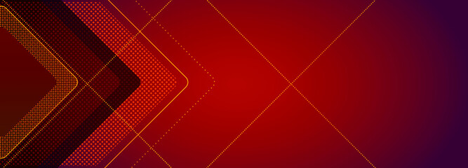 Red abstract geometric background with diagonal layers and bold modern technology style