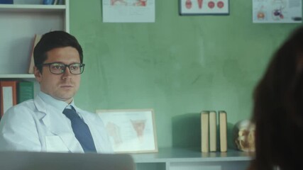 Doctor listens carefully, Doctor attentively engages with woman revealing health worries in supportive environment