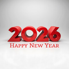 Happy New Year 2026 Celebration: Festive Party Greeting Card Design Template