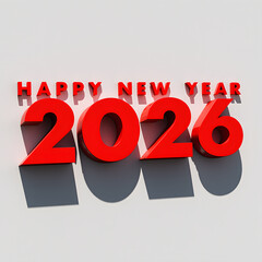 Happy New Year 2026 Celebration Banner: Festive Colorful Graphic Design for Event Invitation