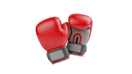 Pair of Red Boxing Gloves