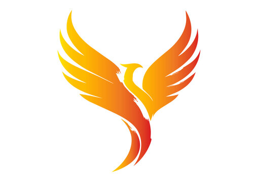 rising fenix vector logo tattoo