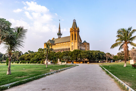 View of Frere Hall in Karachi, Pakistan
