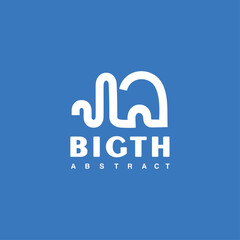 Hippopotamus Logo Minimalist Line Art Vector