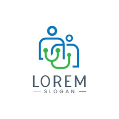 Doctor Team Logo Design icon Medical Concept 