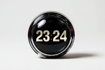 Countdown Clock Displaying Time in Minimalist Style and Modern Design