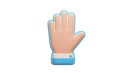 Obraz premium 3D Cartoon Hand Icon