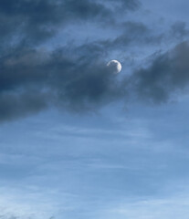 La luna llena en la ciudad