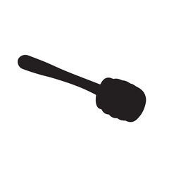 Honey dipper stick black silhouette icon
