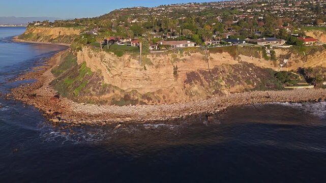 Aerial helix shot of SS Dominator Shipwreck sight