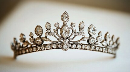 Ornate diamond tiara,  a  vintage  piece