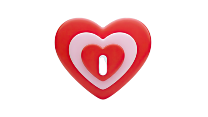 Layered Heart with Keyhole