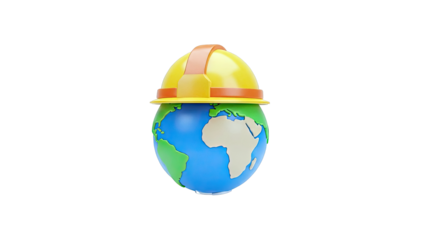 Earth with Hard Hat