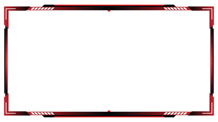 Stream overlay webcam border panel template