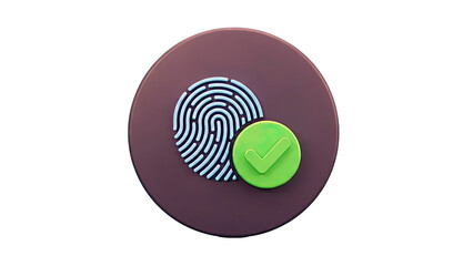 Fingerprint Scan Success Icon