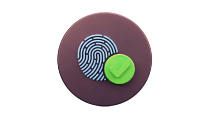 Fingerprint Scan Success Icon