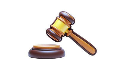 Lawyer's Gavel and Sounding Block Icon