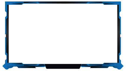 Stream overlay webcam border panel template