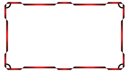 Stream overlay webcam border panel template