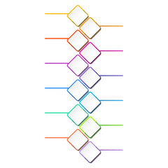 Infographic template with 12 steps, process or options, process chart, Used for process diagram.