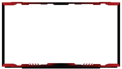 Stream overlay webcam border panel template
