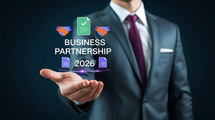 Business Partnership Team Collaboration Trust Agreement Concept