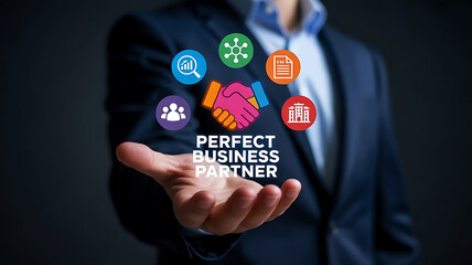 Business Partnership Team Collaboration Trust Agreement Concept