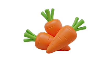 3D Rendered Carrots