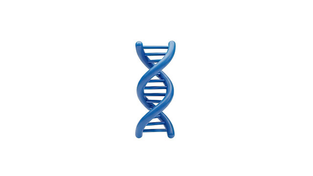 Blue 3D DNA Helix Model - Powered by Adobe