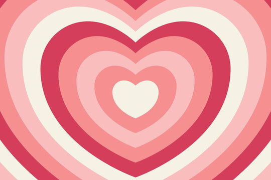 Happy Valentines Day web banner or header. Modern abstract art design with heart and geometric shapes. Template for celebration, ads, branding, banner, cover, label, poster, sale