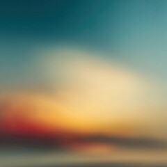 Obraz premium Soft Gradient Sky at Sunset with Gentle Hues of Orange, Pink, and Blue Blending into Tranquil Background
