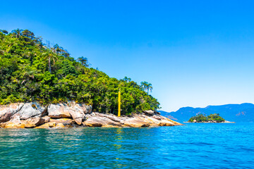 Ilha Grande Brazil tropical island islands mountains coast shore seascape.