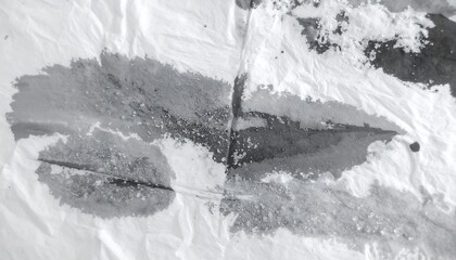 Abstract monochrome textile art