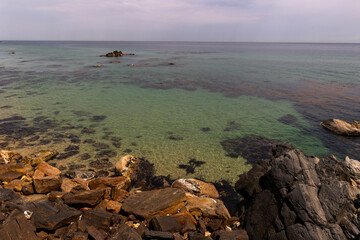 beach and sky sea clouds