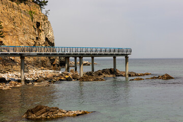 bridge over the view sea