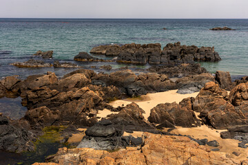 rocks and sea in the East Sea