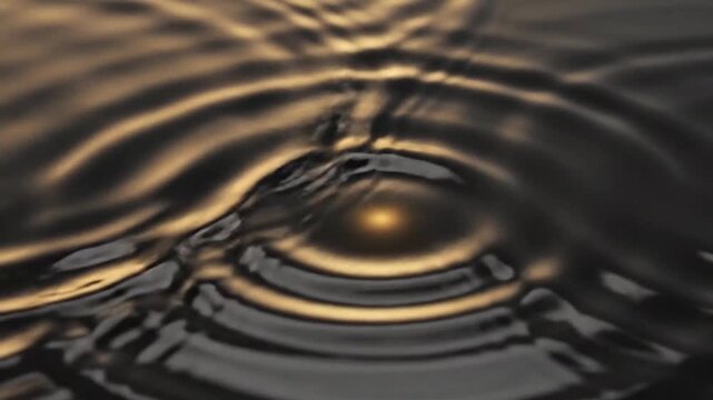 Subtle vibration waves moving outward in smooth motion