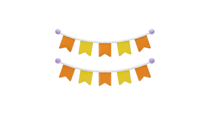 Orange and Yellow Party Bunting