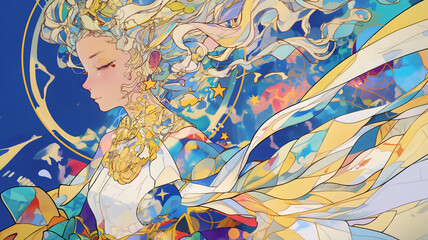 心を整える祈りの瞬間を切り取った幻想的アート｜精神統一・瞑想導入・スピリチュアルセッション用の美しい背景素材