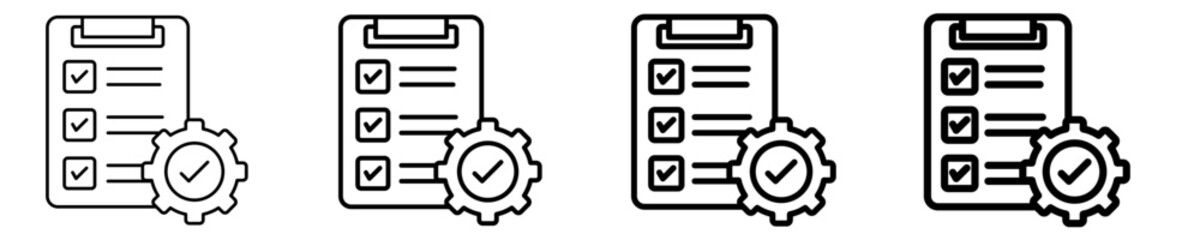 Business Assessment Icon Set Different Style Collection
