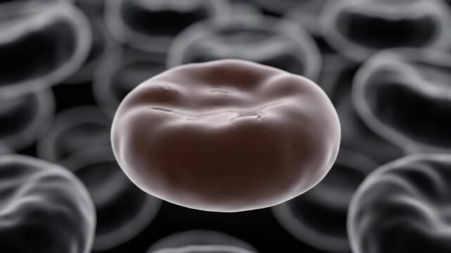 water drop above a cell in grayscale microscopic science scene