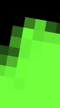 Matrix style Vertical Green Pixel Transition rain for sci-fi mobile